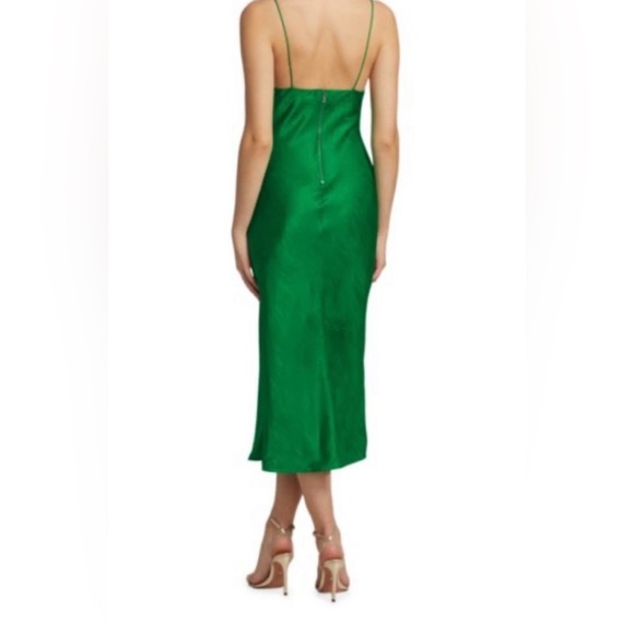 NWT Alice + Olivia Harmony Draped Silk Slip Dress - Picture 5 of 14